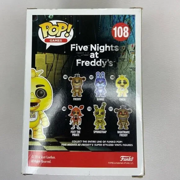 NWB Funko Five Nights at Freddy's: Pop! Chica 108 - Picture 8 of 9